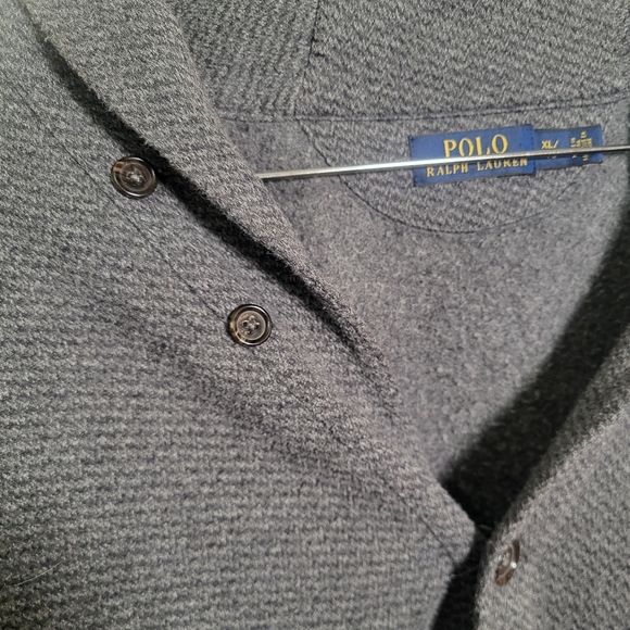 👕🌶 Polo Ralph Lauren Blank Button Up Cardigan - Picture 3 of 8